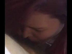 Redhead Teen BBW Giving her BF the Best Blowjob of his lifetime